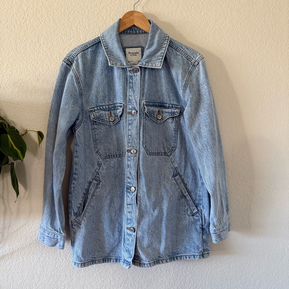 Abercrombie & Fitch Light Blue Denim Jacket